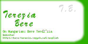 terezia bere business card